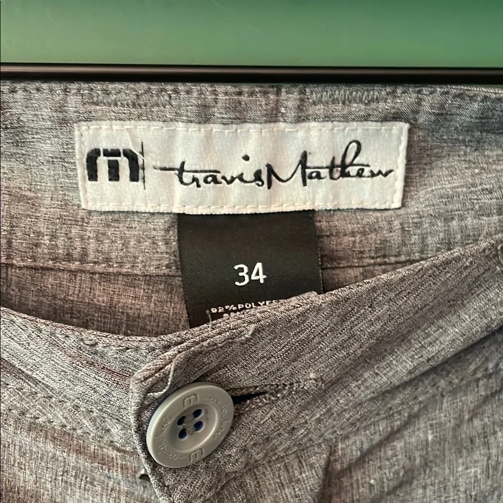 Travis Mathew Grey Men's 34 Golf Shorts Summer Outdoors Active